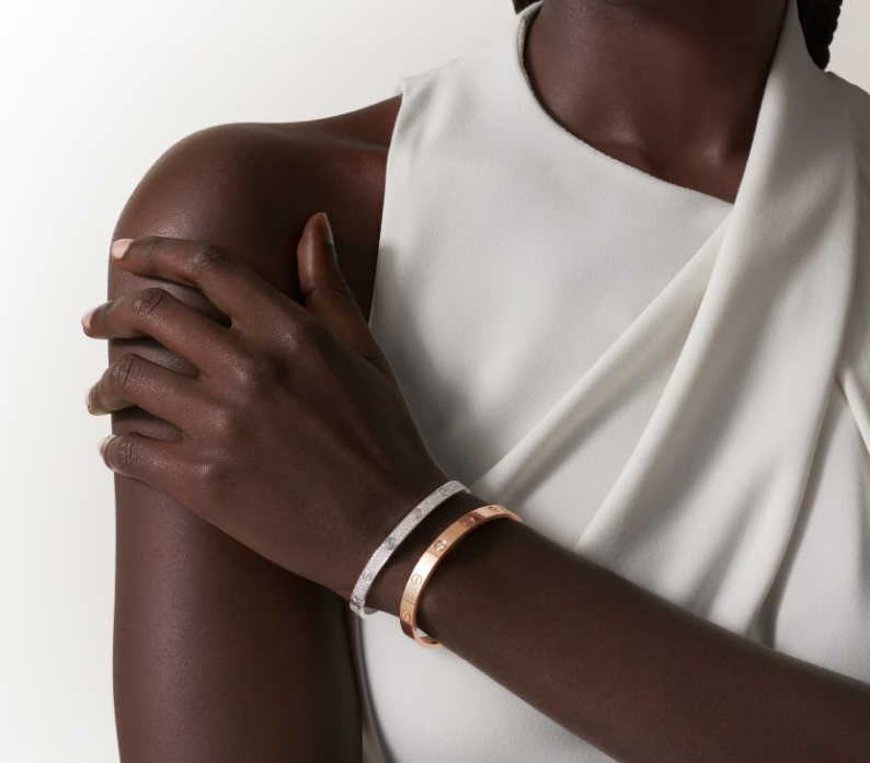 [Shinejoy]NEW-LOVE-4.8MM-Width Diamond-Studded Bracelet