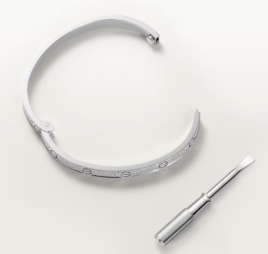 [Shinejoy]NEW-LOVE-4.8MM-Width Diamond-Studded Bracelet