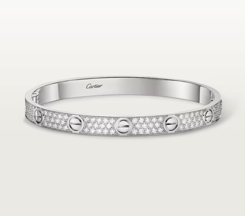 [Shinejoy]NEW-LOVE-6.1MM-Width Diamond-Studded Bracelet