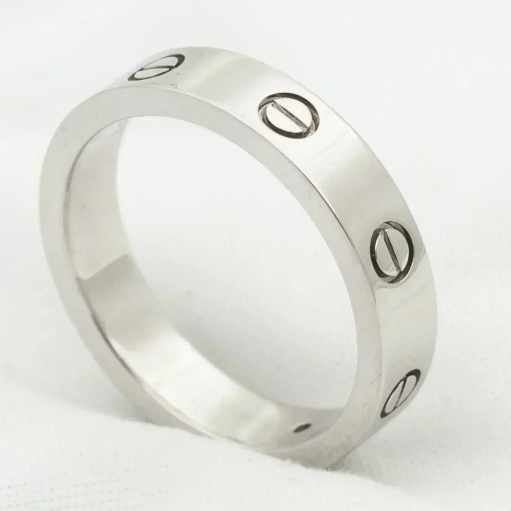 [Shinejoy]LOVE RING 4MM 1 DIAMOND SILVER