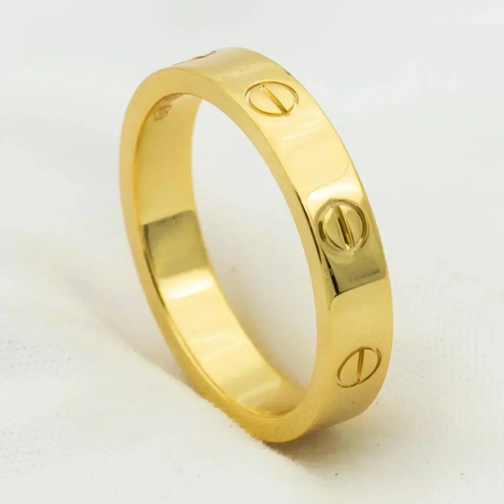 [Shinejoy]LOVE RING 4MM 1 DIAMOND GOLD