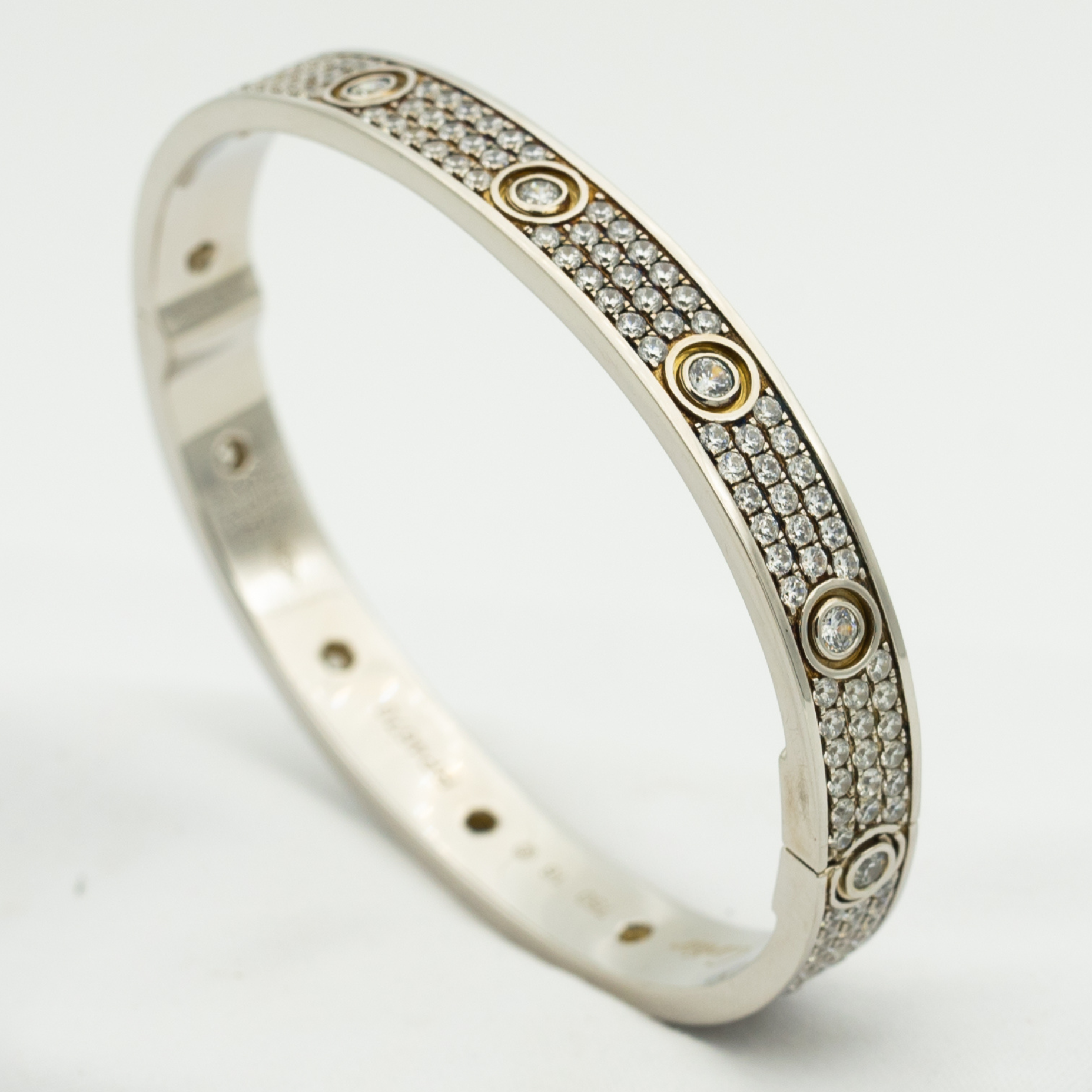 [Shinejoy]LOVE BRACELET 6.1MM DIAMOND-PAVED 10 BIG DIAMONDS