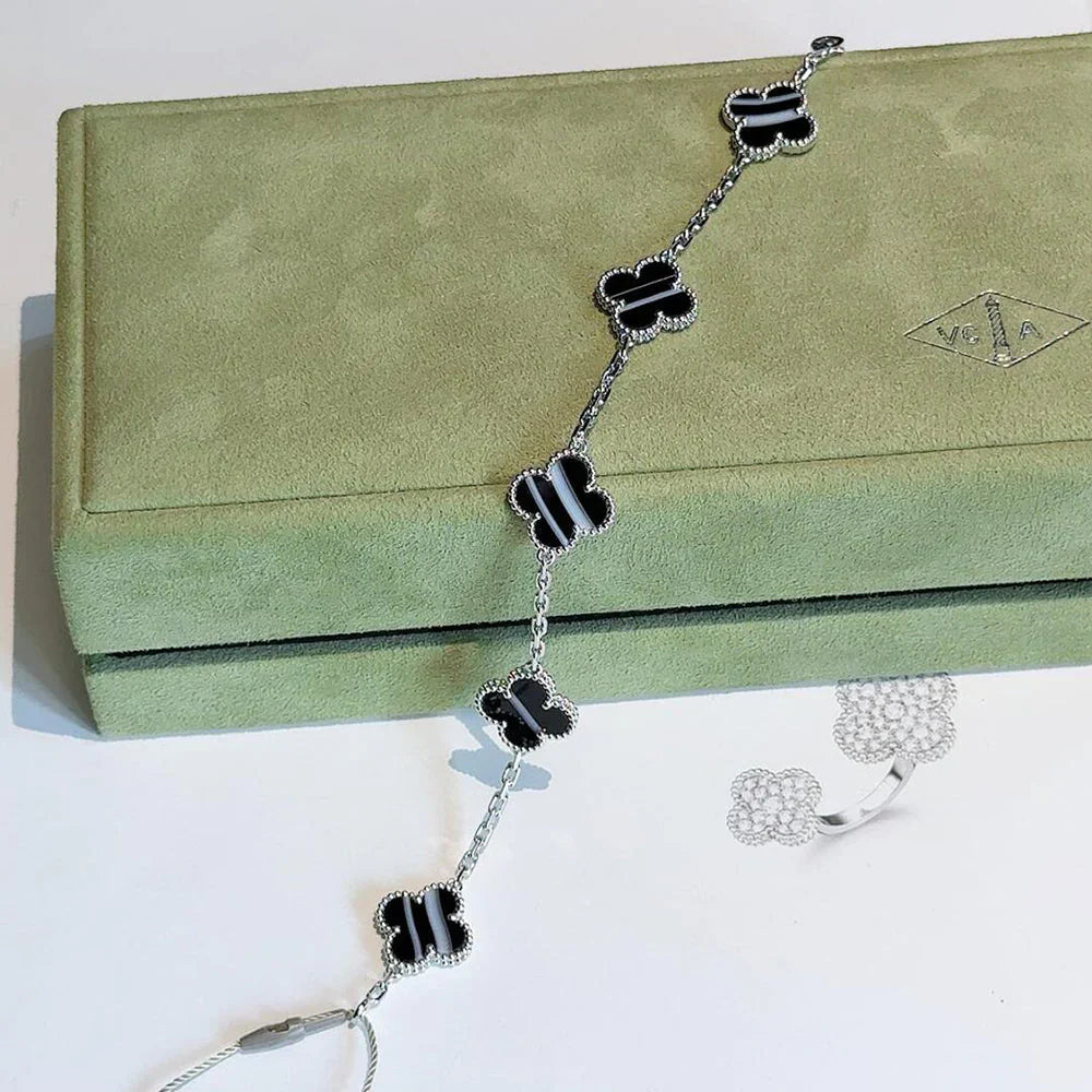 [⭐Shinejoy] CLOVER 5 MOTIF PULSAR STONE BRACELET COLLECTION