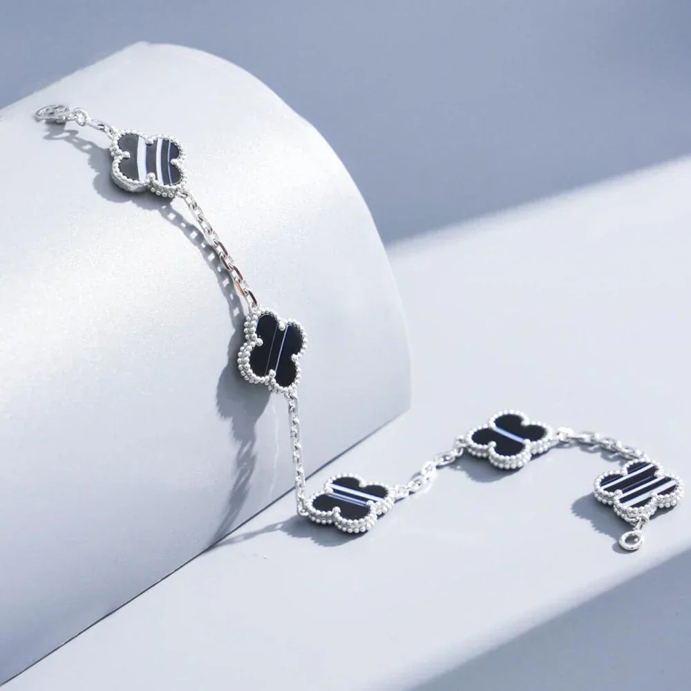 [⭐Shinejoy] CLOVER 5 MOTIF PULSAR STONE BRACELET COLLECTION