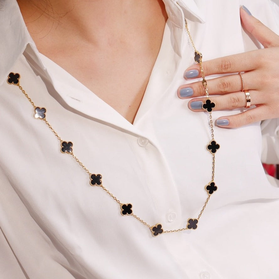 [Shinejoy]CLOVER 20 MOTIFS ONYX ROSE GOLD