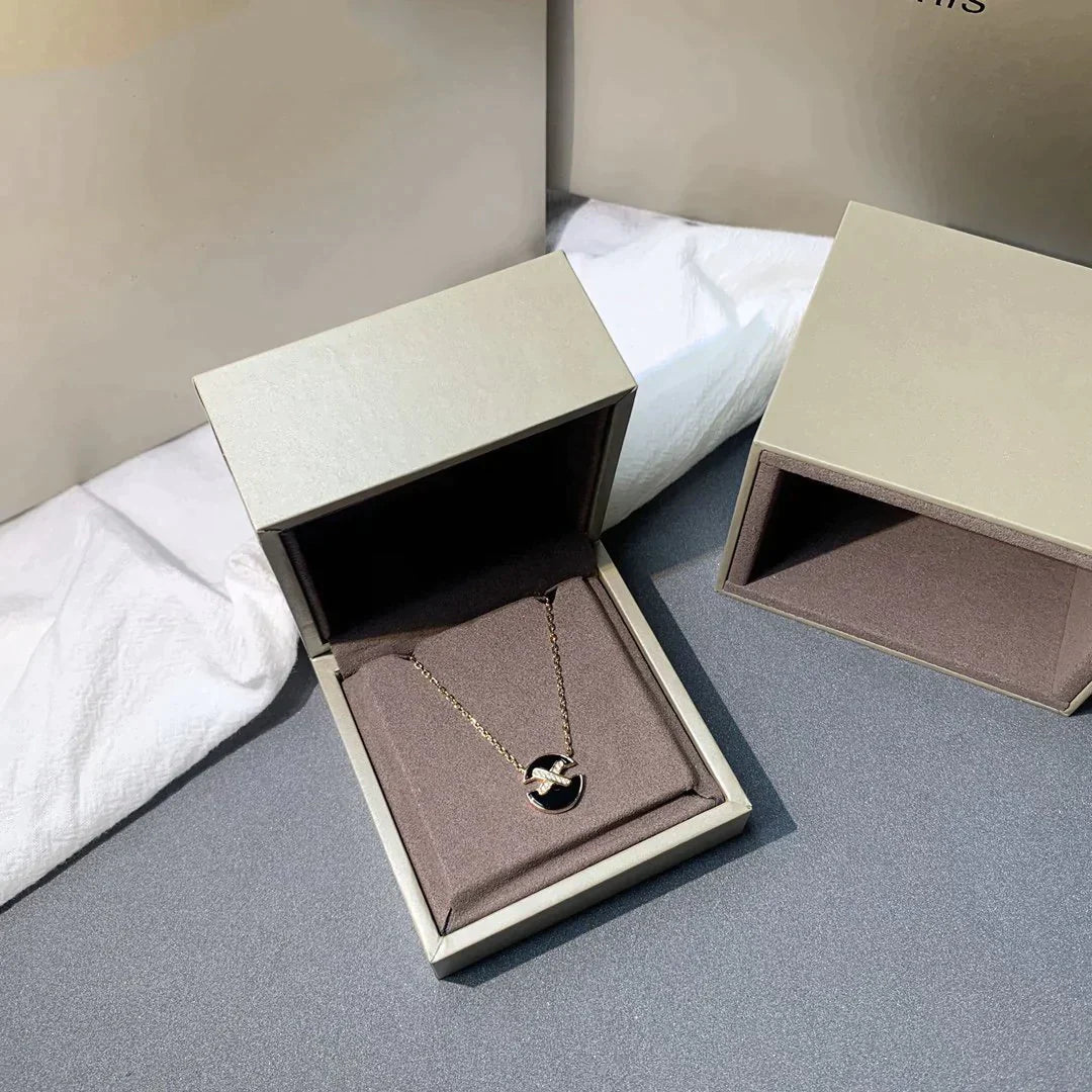 [Shinejoy]JEUX DE ROSE GOLD DIAMOND NECKLACE