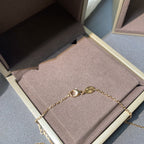 [Shinejoy]JEUX DE PINK GOLD DIAMOND NECKLACE