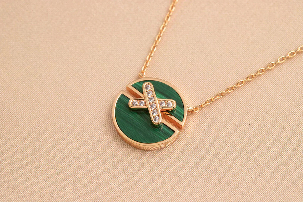 [Shinejoy]JEUX DE ROSE GOLD DIAMOND NECKLACE