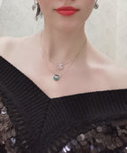 [Shinejoy]JEUX DE ROSE GOLD DIAMOND NECKLACE