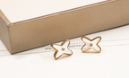 [Shinejoy]JEUX DE WHITE MOP PINK GOLD DIAMOND EARRINGS
