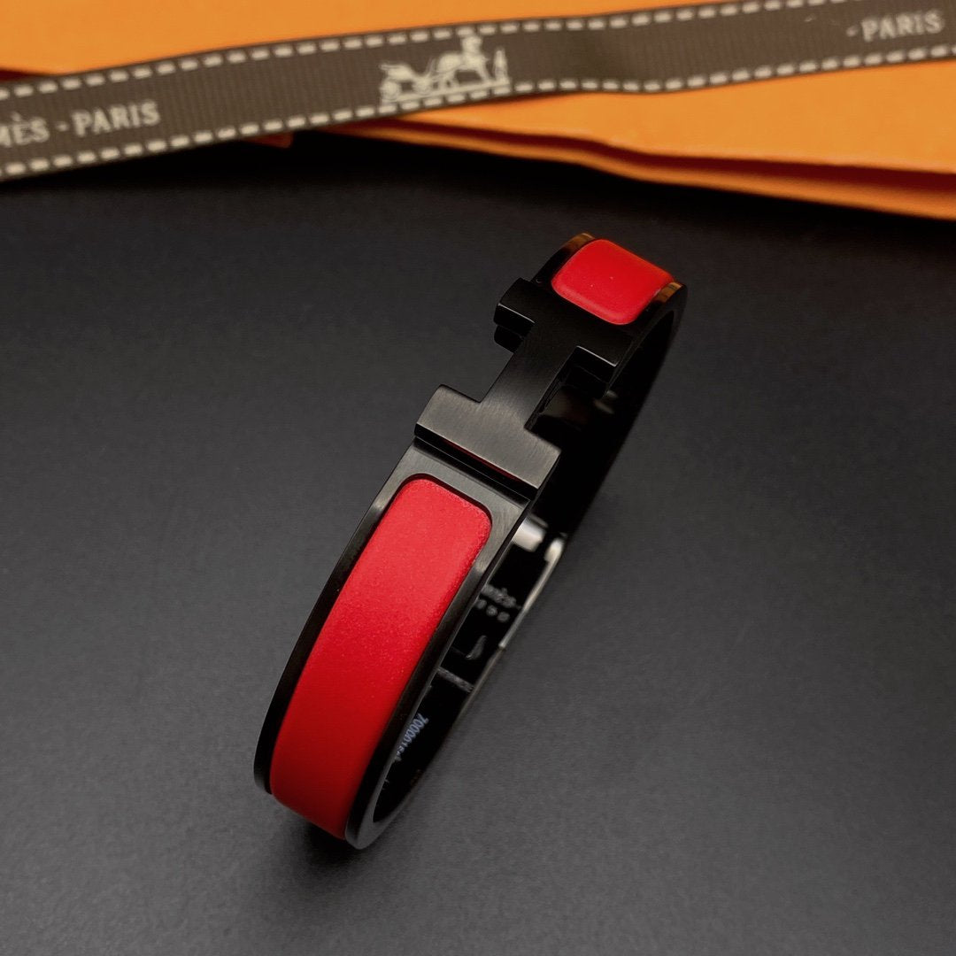 [Shinejoy]CLIC HM SO BLACK RED BRACELET