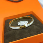 [Shinejoy] BRACELET CLASSIQUE HM CLIC BLANC 8 MM ÉMAIL