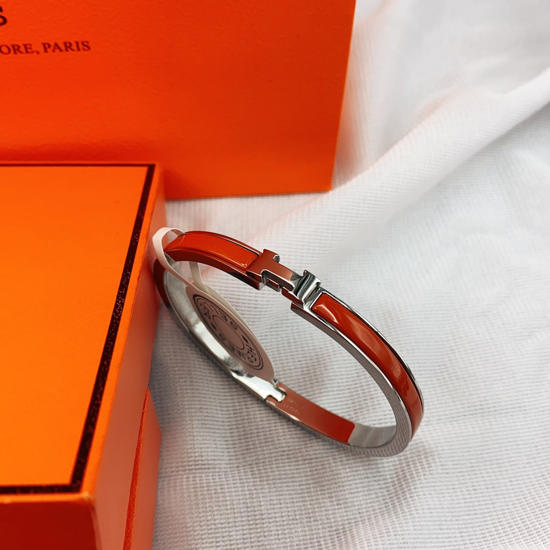 [Shinejoy]CLASSIC HM CLIC RED 8MM ENAMEL BRACELET