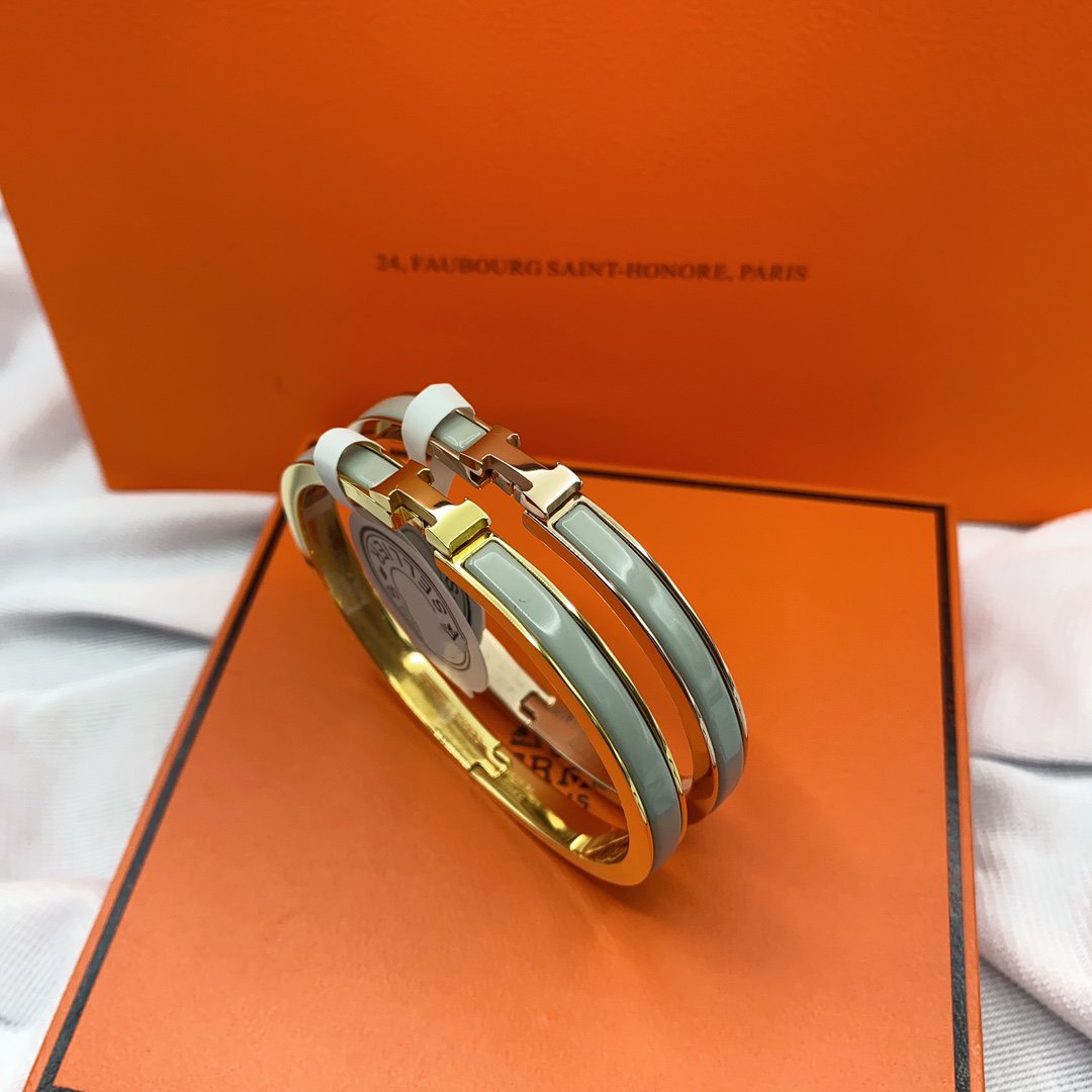 [Shinejoy]CLASSIC HM CLIC GREEN 8MM ENAMEL BRACELET