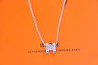 [Shinejoy]HM NECKLACE H LETTER OVAL SERIES
