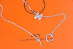 [Shinejoy]HM NECKLACE H LETTER OVAL SERIES