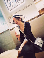 [Shinejoy]HM FIRE PIG NOSE NECKLACE TRENDY STREET