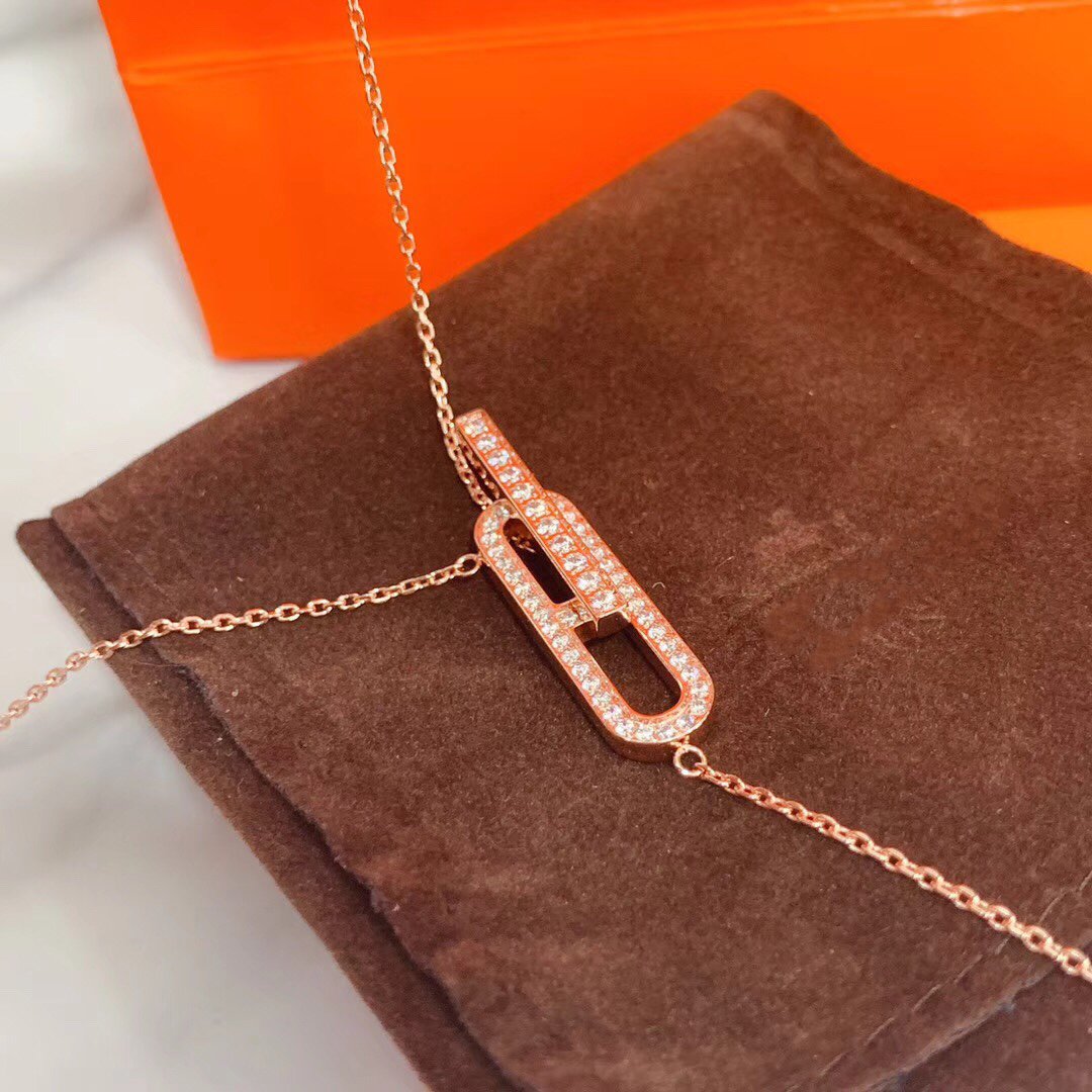 [Shinejoy]HM NECKLACE PLATINUM ROSE GOLD DIAMOND