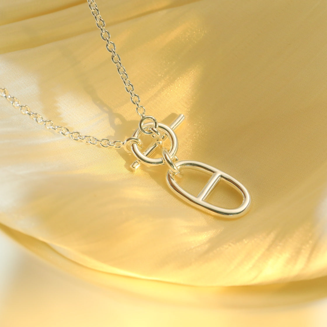 [Shinejoy]HM CHAINE D'ANCRE PENDANT NECKLACE STERLING SILVER