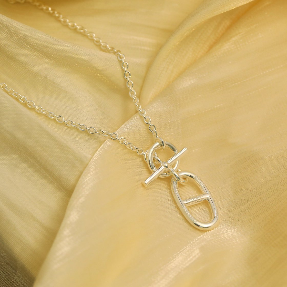[Shinejoy]HM CHAINE D'ANCRE PENDANT NECKLACE STERLING SILVER