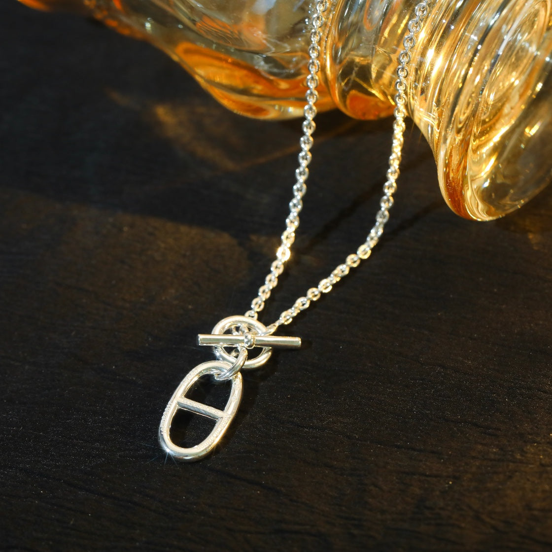 [Shinejoy]HM CHAINE D'ANCRE PENDANT NECKLACE STERLING SILVER