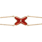 [Shinejoy]JEUX BRACELET CARNELIAN PINK GOLD 1 DIAMOND