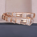 [Shinejoy]SERPENTI WIDE BRACELET PINK GOLD DIAMOND