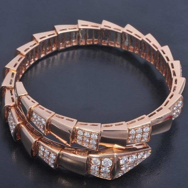 [Shinejoy]SERPENTI BRACELET PINK GOLD DIAMOND