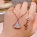 [Shinejoy]DREAM NECKLACE MOP DIAMOND PINK