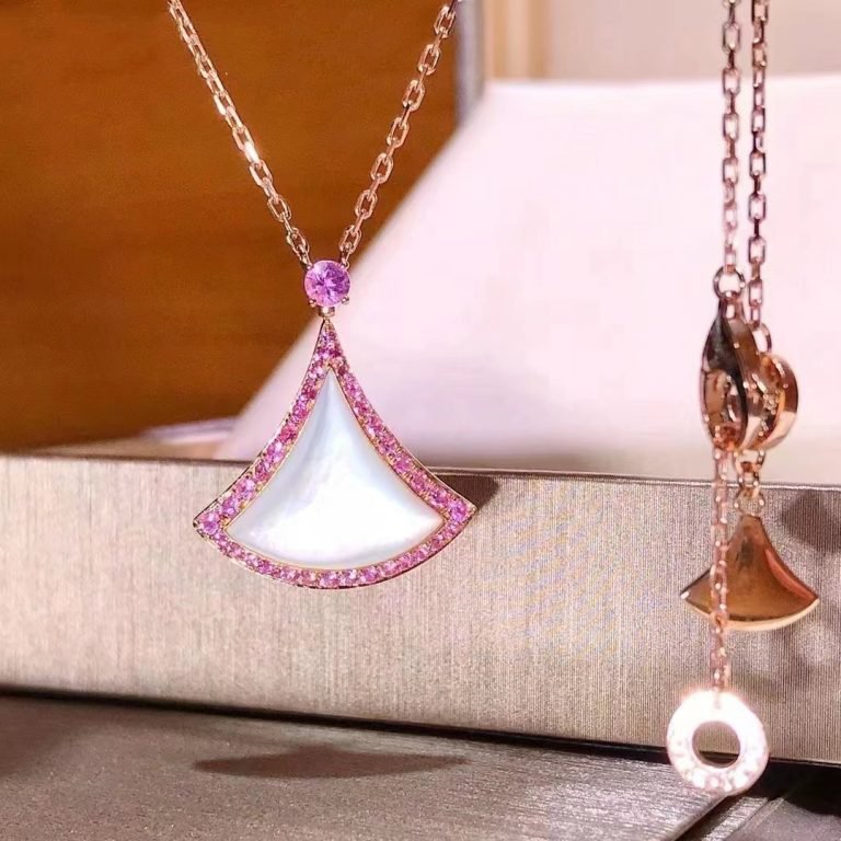 [Shinejoy]DREAM NECKLACE MOP DIAMOND PINK