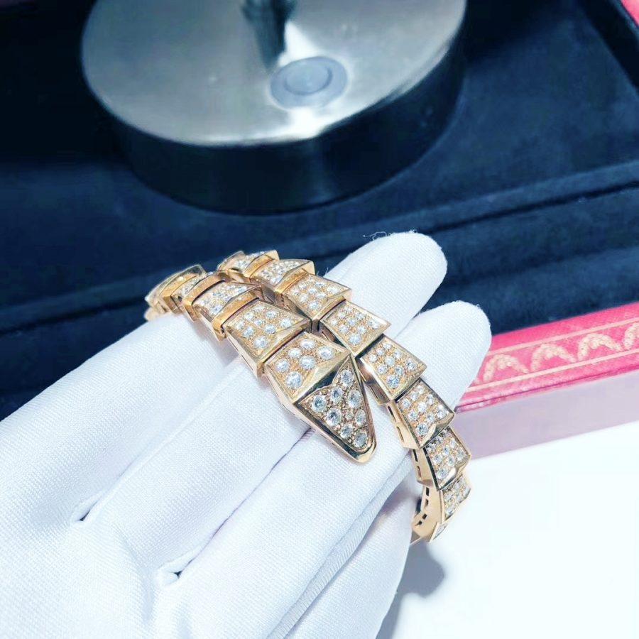 [Shinejoy]SERPENTI BRACELET 8MM PINK GOLD DIAMOND