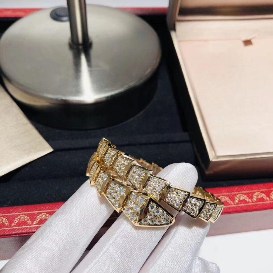 [Shinejoy]SERPENTI BRACELET 8MM GOLD DIAMOND
