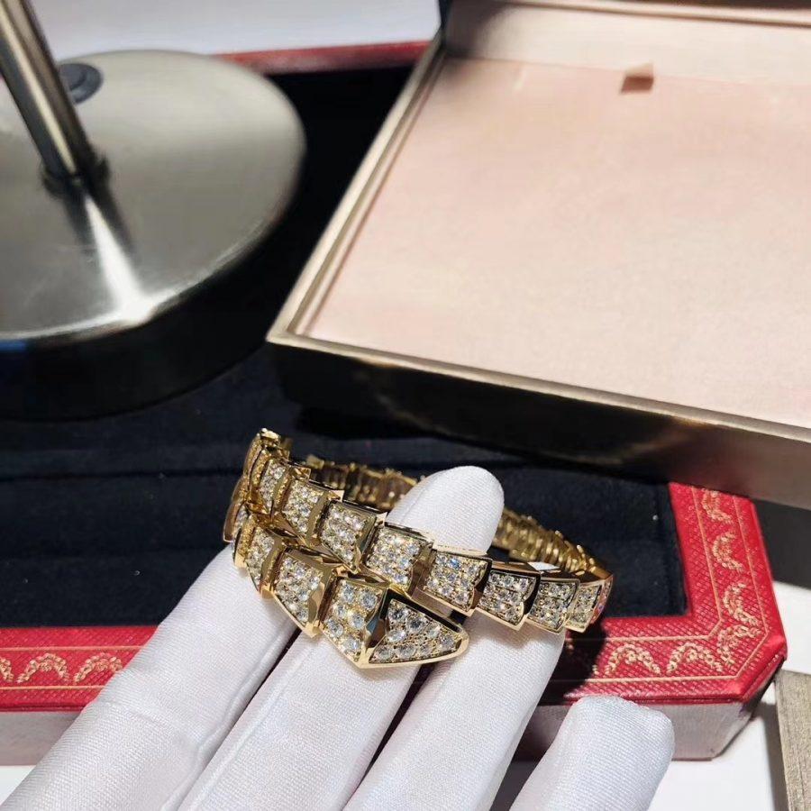 [Shinejoy]SERPENTI BRACELET 8MM GOLD DIAMOND