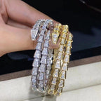 [Shinejoy]SERPENTI BRACELET GOLD DIAMOND DOUBLE ROW