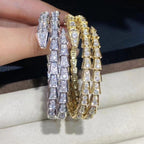 [Shinejoy]SERPENTI BRACELET GOLD DIAMOND DOUBLE ROW