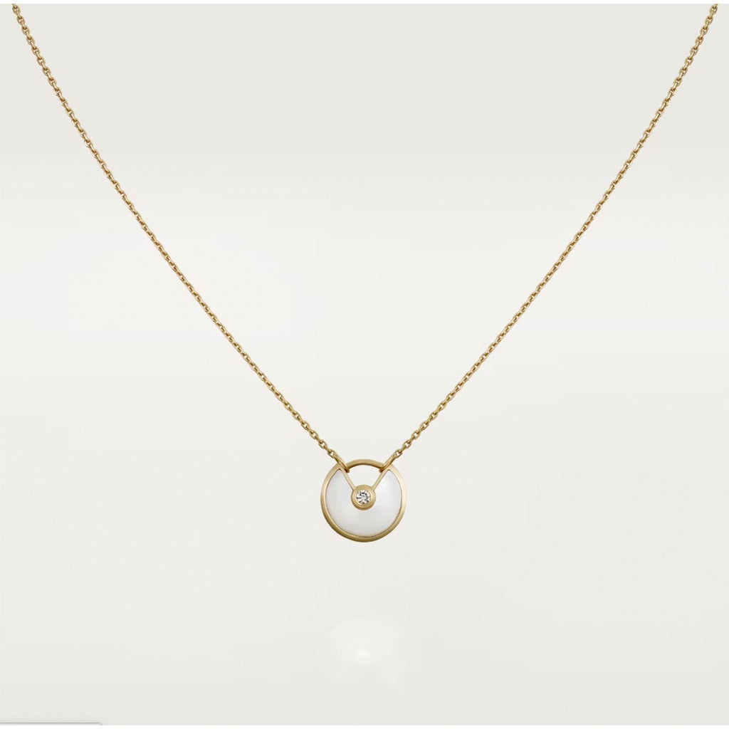 [Shinejoy]AMULETTE ROSE GOLD MOP NECKLACE