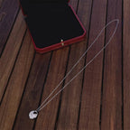 [Shinejoy]AMULETTE SILVER FULL DIAMOND NECKLACE