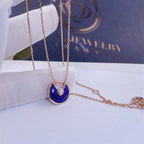 [Shinejoy]AMULETTE ROSE GOLD AGATE NECKLACE