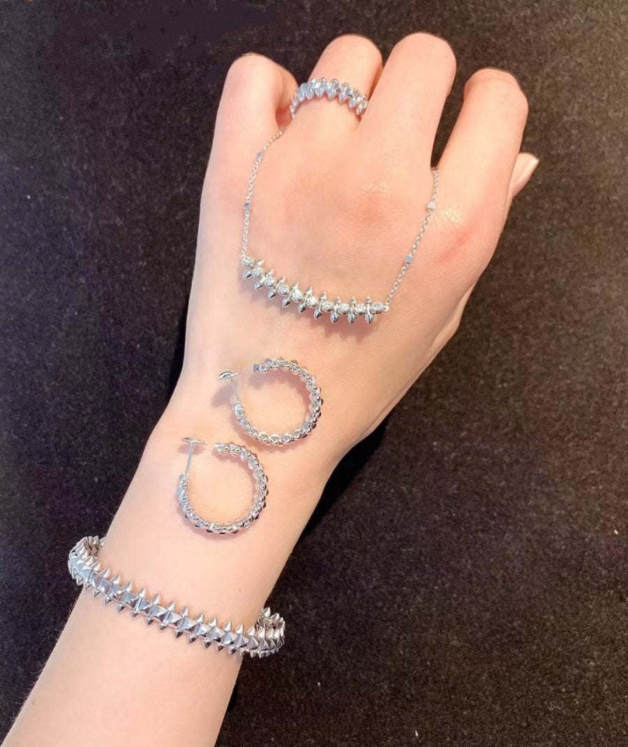 [Shinejoy]CLASH SILVER BRACELET