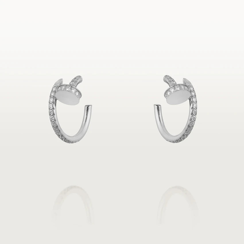 [Shinejoy]JUSTE EARRINGS 12.75MM SILVER DIAMOND