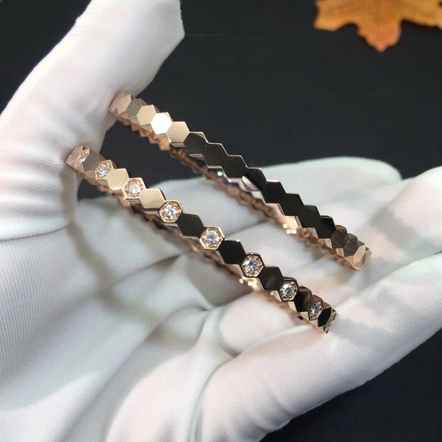 [Shinejoy]BEE LOVE PINK GOLD DIAMOND BRACELET