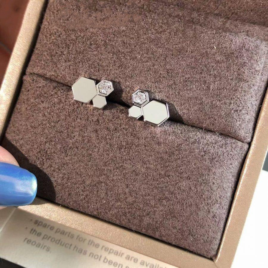 [Shinejoy]BEE LOVE SILVER DIAMOND EARRINGS