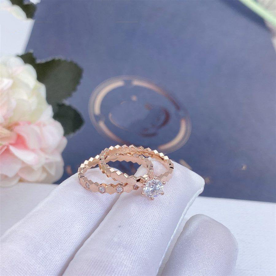 [Shinejoy]BEE LOVE RING PINK GOLD 1 DIAMOND