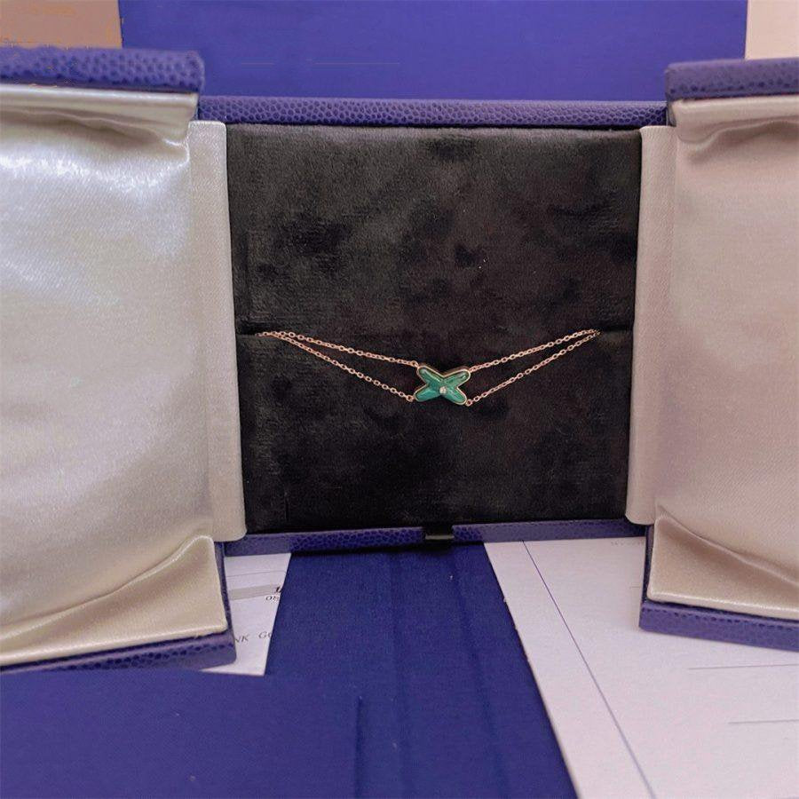 [Shinejoy]JEUX BRACELET MALACHITE PINK GOLD 1 DIAMOND