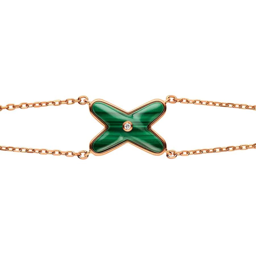 [Shinejoy]JEUX BRACELET MALACHITE PINK GOLD 1 DIAMOND