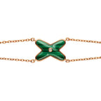 [Shinejoy]JEUX BRACELET MALACHITE PINK GOLD 1 DIAMOND