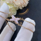 [Shinejoy]JEUX BRACELET PINK MOP PINK GOLD 1 DIAMOND