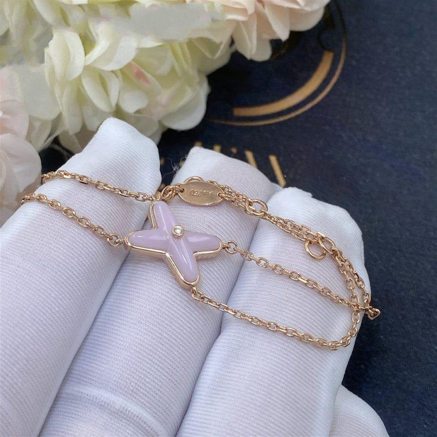 [Shinejoy]JEUX BRACELET PINK MOP PINK GOLD 1 DIAMOND