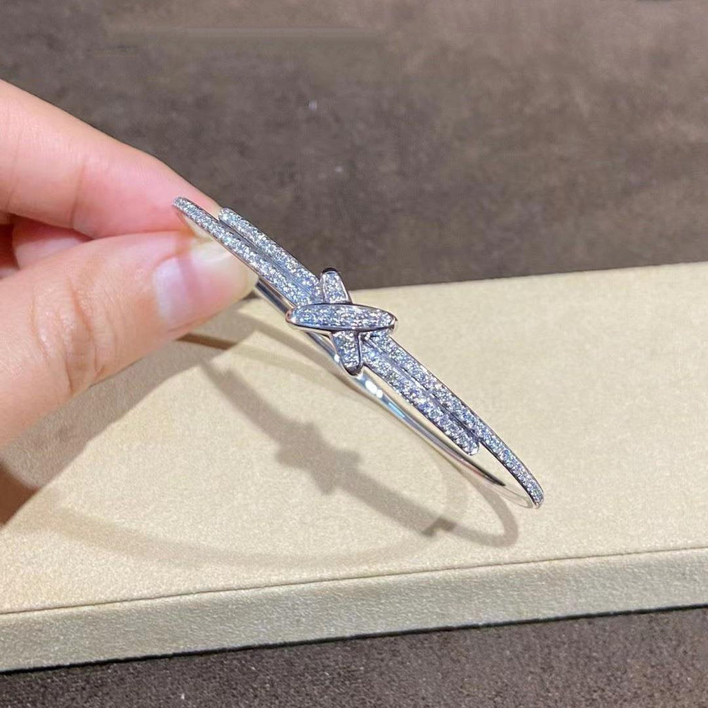 [Shinejoy]JEUX DE BRACELET DIAMANTS ARGENT