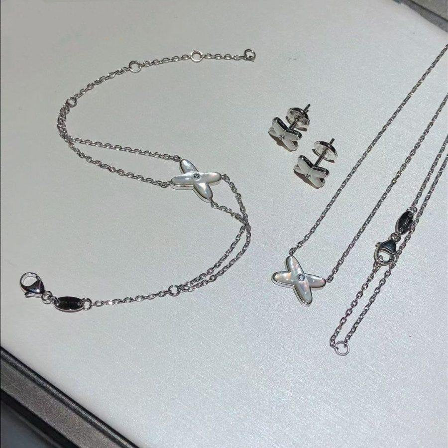 [Shinejoy]JEUX BRACELET WHITE MOP SILVER 1 DIAMOND